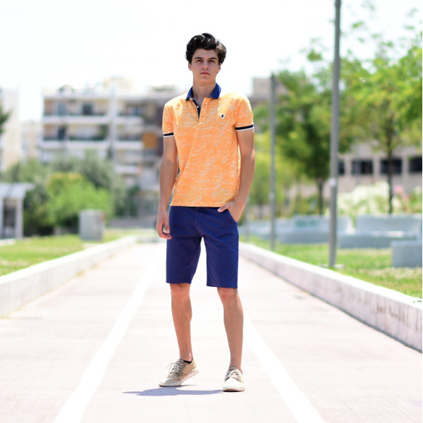 MEN'S BERMUDA CHINOS MOHICANS NF17.BLUE