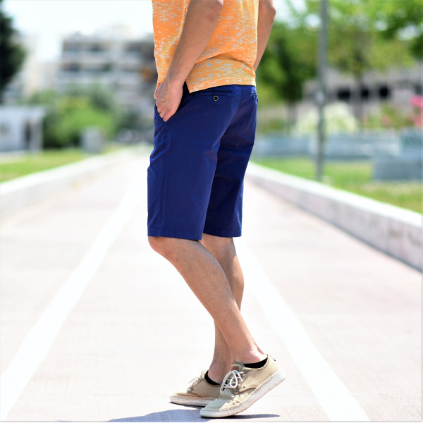 MEN'S BERMUDA CHINOS MOHICANS NF17.BLUE