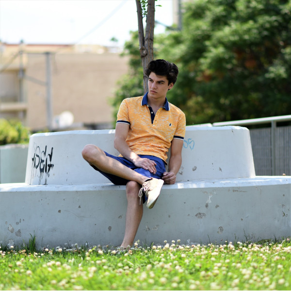 MEN'S BERMUDA CHINOS MOHICANS NF17.BLUE