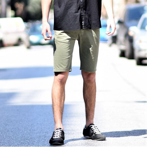 MEN'S BERMUDA CHINOS MOHICANS NF17.KHAKI