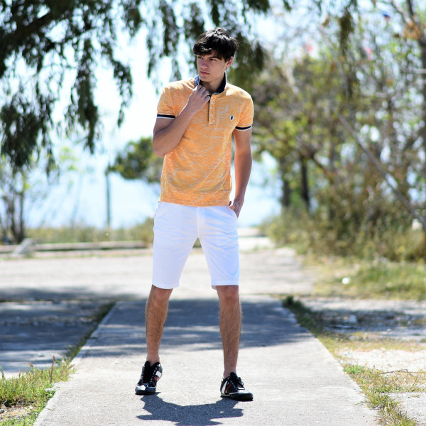 MEN'S BERMUDA CHINOS MOHICANS NF17.WHITE