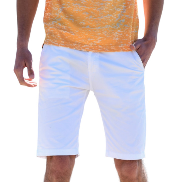 MEN'S BERMUDA CHINOS MOHICANS NF17.WHITE