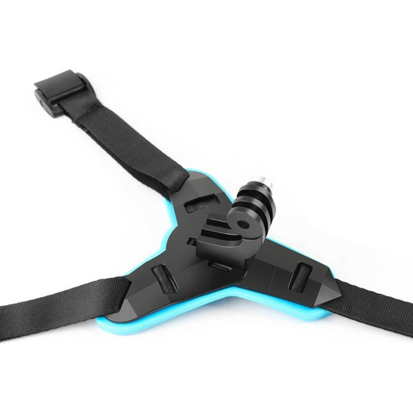 Βάση Στήριξης Κράνους - Μπροστινός Ιμάντας για GoPro - Action Κάμερες OEM Μαύρη