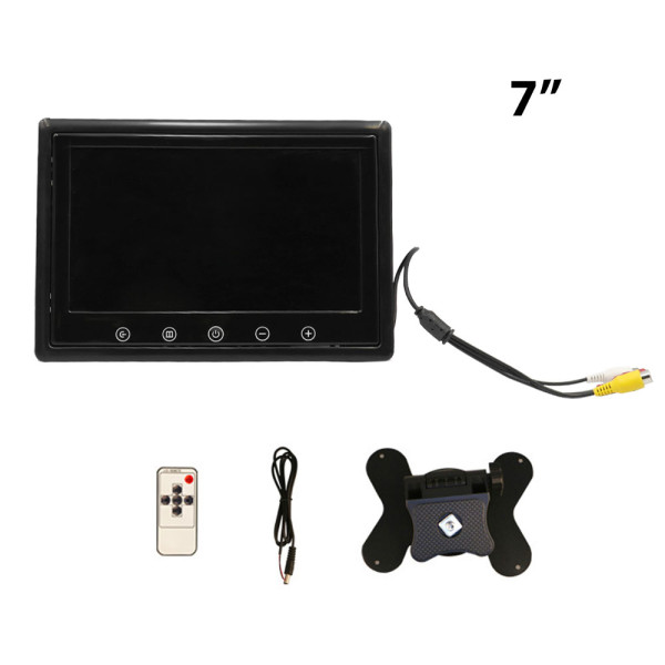 Οθόνη 7" TFT 12V για Ταμπλό Αυτοκινήτου Universal με Τηλεχειριστήριο D-118