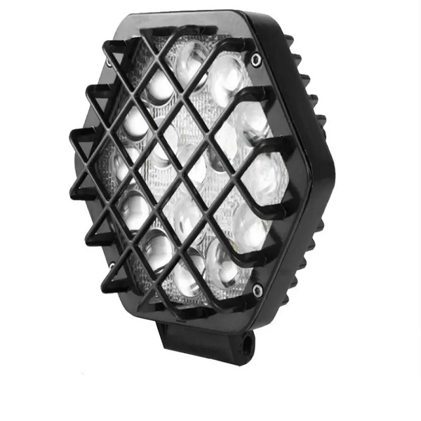 Φως εργασίας LED οροφής αυτοκινήτου εξάγωνο 16LED 48W  OYQP-0090 (Μαύρο)