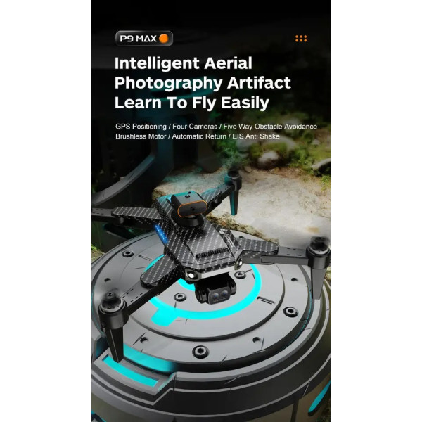 P9 Professional 8k hd camera drone video και gps 5G wifi με τηλεχειριστήριο drone Mini Drone With Camera P9 Garbon