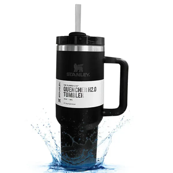 Παγούρι Stanley Quencher H2.0 Flowstate Tumbler 40 OZ 1.18L 70362-1 Μαύρο