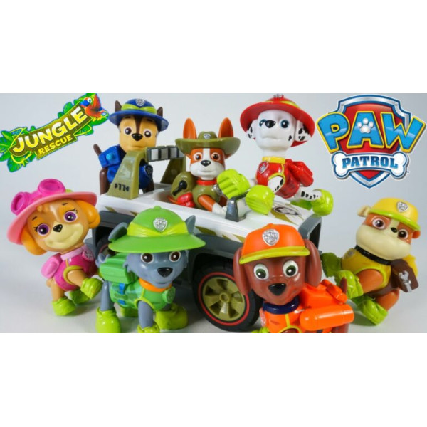 Παιχνίδι Paw Patrol Jungle Rescue Μινιατούρα 8 Τεμχ XZ-868