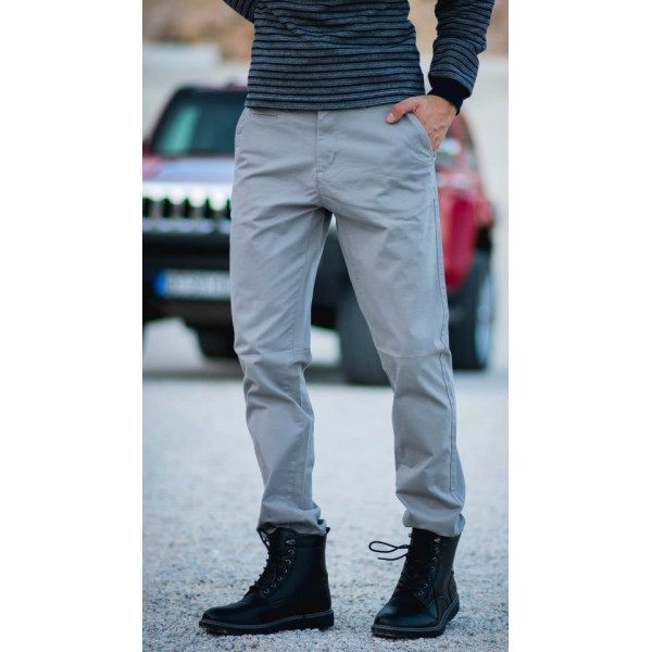 MEN'S TROUSERS CHINOS MOHICANS FT-500 GRAY