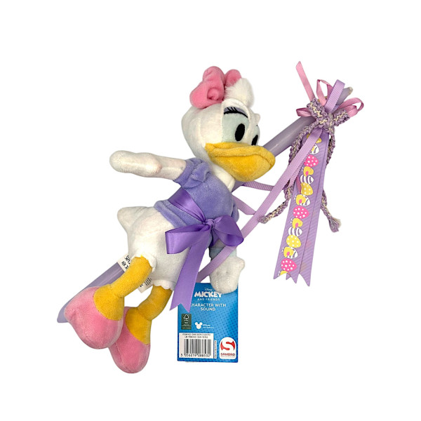 Πασχαλινή λαμπάδα Mohicans Λούτρινο Disney Daisy με Ήχο 30cm L143 Μωβ