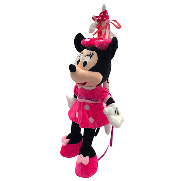Πασχαλινή λαμπάδα Mohicans Λούτρινο Disney Minnie Mouse 40cm L144 Ροζ