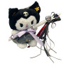 Πασχαλινή λαμπάδα Mohicans Λούτρινο Sanrio Kuromi Hello Kitty 28cm L142 Μαύρο