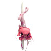 Mohicans Easter Candle with Disney Stitch Plush 12cm Keychain L121 Fucshia