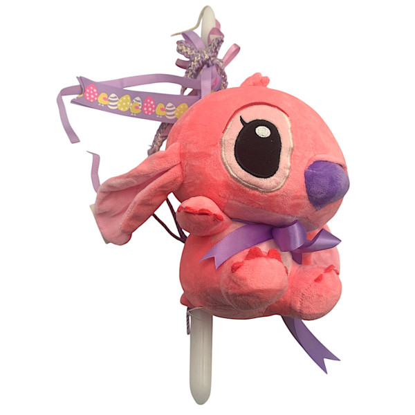 Easter candle Mohicans with Disney Stitch Plush 28cm L147 Pink