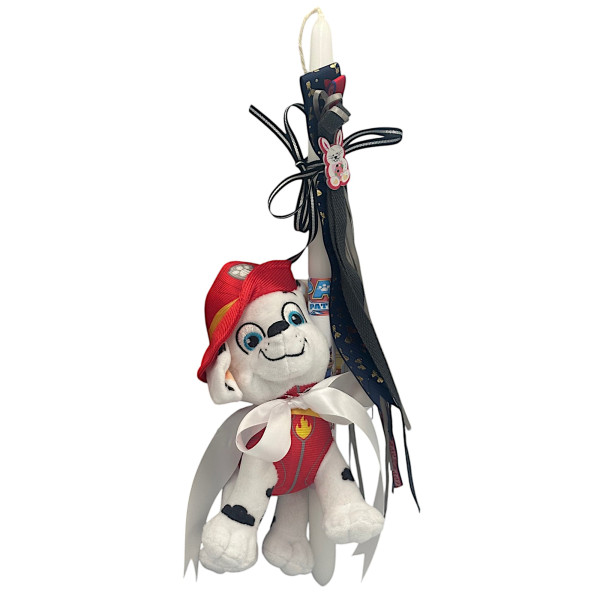 Πασχαλινή λαμπάδα Mohicans με Λούτρινο Marshall Paw Patrol 20cm L127