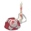 Πασχαλινή λαμπάδα Mohicans Παιδική Μπάλα Ποδοσφαίρου Ολυμπιακός Χ1 Κόκκινη L136