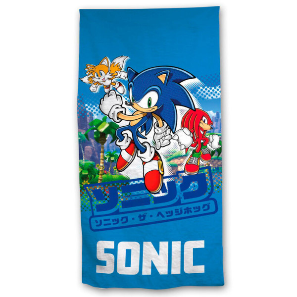 Πετσέτα Θαλάσσης SEGA Sonic The Hedgehog 140 cm X 70 cm AYM-034SNC-BTM