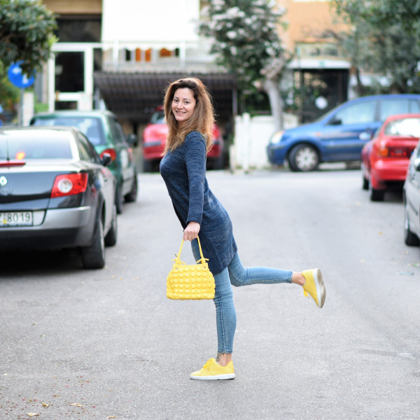 ΓΥΝΑΙΚΕΙΑ ΤΣΑΝΤΑ ΔΕΡΜΑΤΙΝΗ MOHICANS PH1882 ΚΙΤΡΙΝΟ