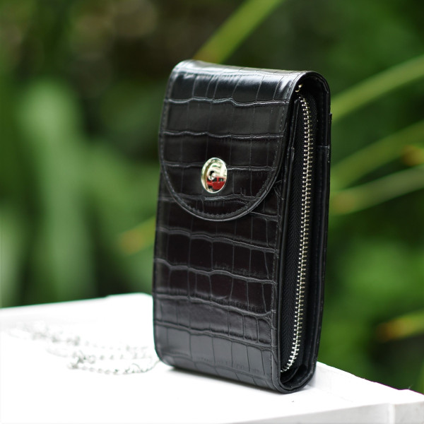 ΓΥΝΑΙΚΕΙΟ ΠΟΡΤΟΦΟΛΙ MOHICANS PHL1737 ΜΑΥΡΟ