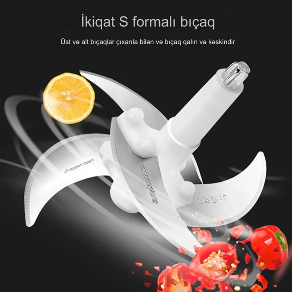 Πολυκόπτης Multi 600W με Δοχείο 2lt Raf R-7011 Μαύρο