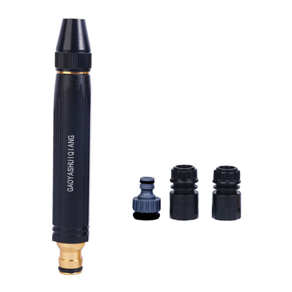 Σετ Πιστόλι Ποτίσματος - Εκτοξευτήρας Νερού Μεταλλικός για Λάστιχο Κήπου με Ταχυσυνδέσμους 1/2" 4 τμχ 13807-018