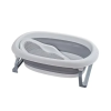 Folding Baby Bathtub with Thermometer, Container, and Rinsing Cup 6855 Gray