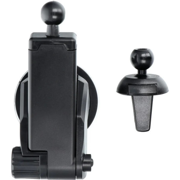 Mobile Car Mount with Adjustable Hooks and Wireless Charging Q3 Silver