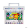 Set of double-ended alcohol markers 60 colors QJ-777