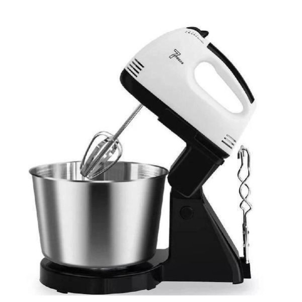 RAF Μίξερ Χειρός με κάδο 2λ 7 ταχυτήτων 250W R.6637W Μαύρο