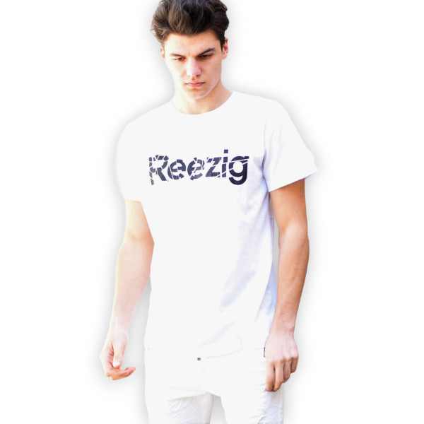 ΑΝΔΡΙΚΗ ΜΠΛΟΥΖΑ T-SHIRT ΛΑΙΜΟΣ ΣΤΑΜΠΑ MOHICANS R20.WHITE