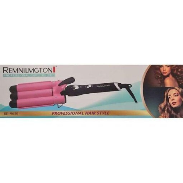 ΤΡΙΠΛΟ ΗΛΕΚΤΡΙΚΟ ΨΑΛΙΔΙ ΜΑΛΛΙΩΝ ΓΙΑ ΜΠΟΥΚΛΕΣ 25MM 70W PROFESSIONAL HAIRSTYLE CURLING IRON RE-9630 ΡΟΖ