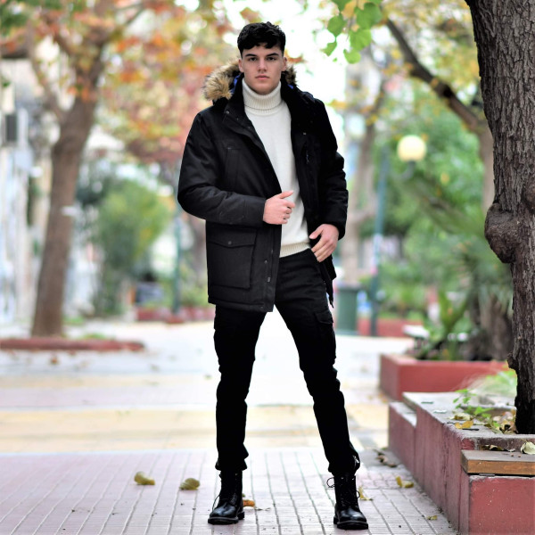 JACKET PARKA MOHICANS 12507 BLACK