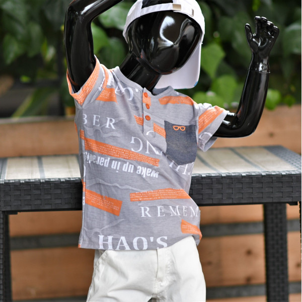 CHILDREN'S SET FOR BOY MOHICANS RP-S9F70 GRAY