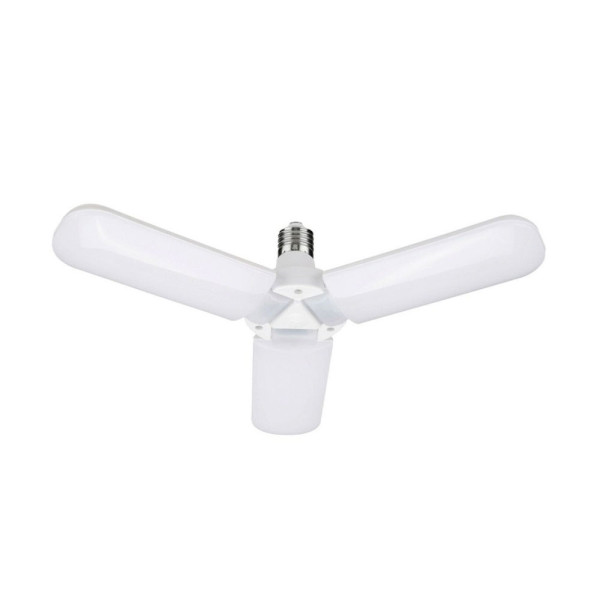 LED Λάμπα Πτυσσόμενη 45W με 3 Πτερύγια E27 Ψυχρό Λευκό 220V 3000LM RZ-0049
