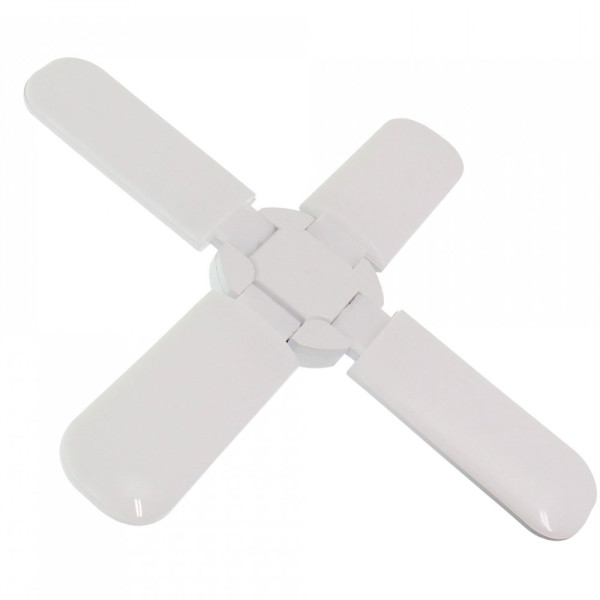 LED Λάμπα Πτυσσόμενη 60W με 4 Πτερύγια E27 Ψυχρό Λευκό 220V 4500LM RZ-0051