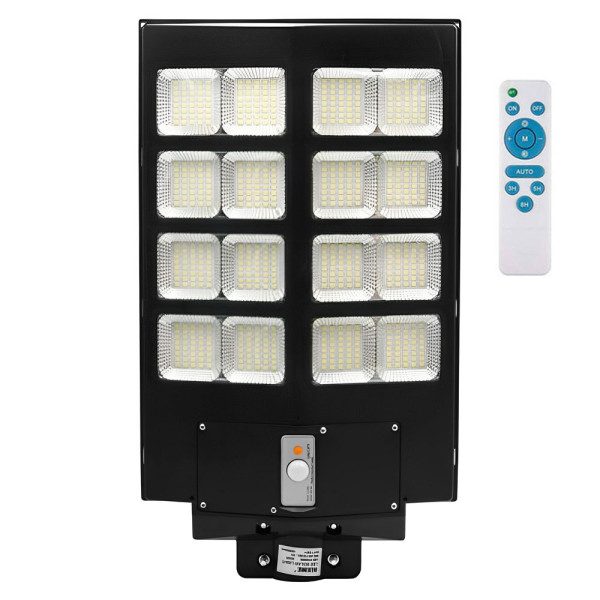 Led Αδιάβροχο Ηλιακό Επιτοίχιο Φωτιστικό 320W 51200LM με Ανιχνευτή Κίνησης Rixme RZ-0089-320W