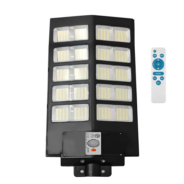 Led Αδιάβροχο Ηλιακό Επιτοίχιο Φωτιστικό 400W 64000LM με Ανιχνευτή Κίνησης Rixme RZ-0090-400W
