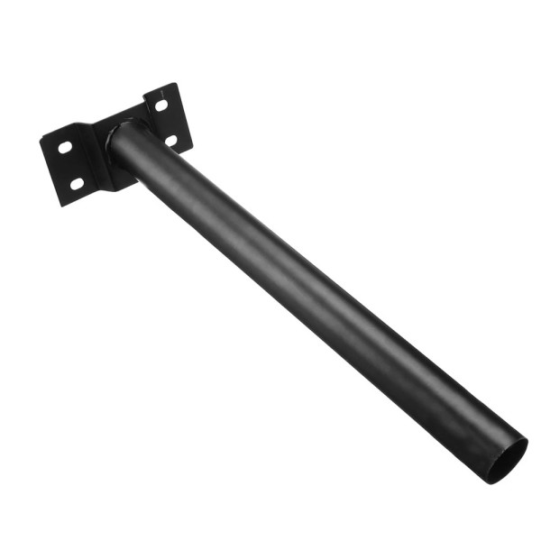 Επιτοίχια Μεταλλική Βάση - Κολώνα Φ50 για Προβολείς και Φωτιστικά Δρόμου 50cm RZ-0091 Μαύρο