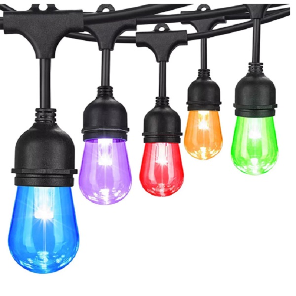 Ηλιακή αδιάβροχη γιρλάντα εξωτερικού χώρου 10LED 10m RGB φωτισμού RZ-139