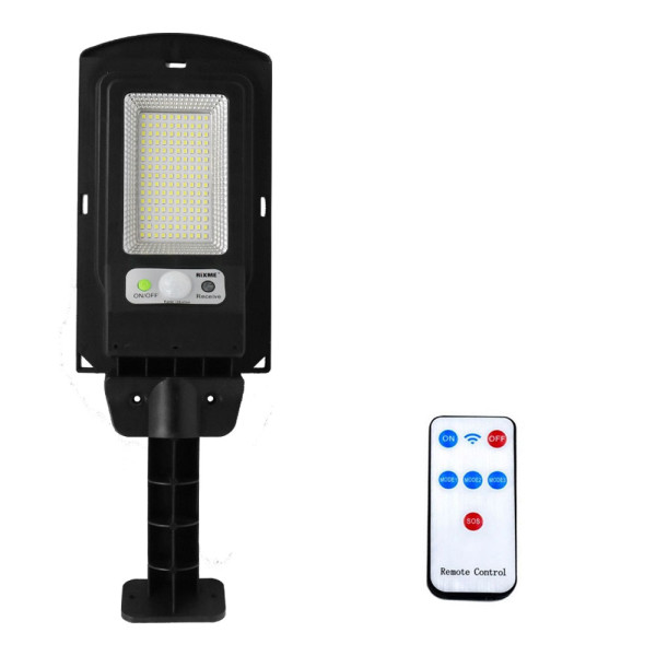 LED Αδιάβροχο Ηλιακό Επιτοίχιο Φωτιστικό με Ανιχνευτή Κίνησης Rixme RZ-2001-1 Μαύρο