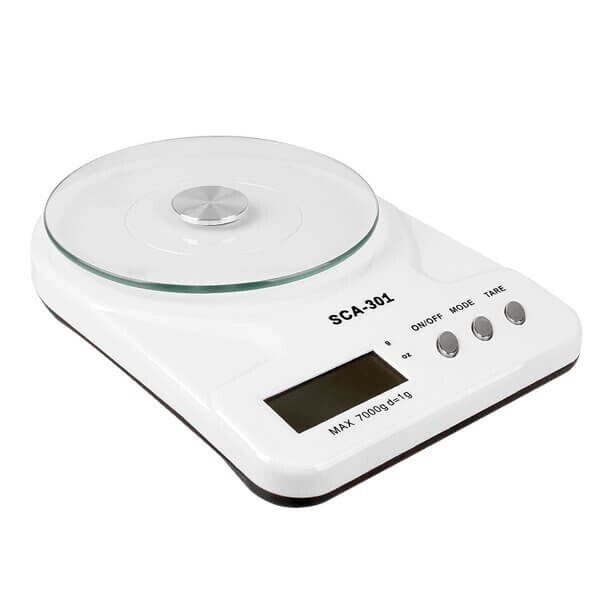 Ψηφιακή Ζυγαριά Κουζίνας 1gr/7kg SCA-301 Λευκό
