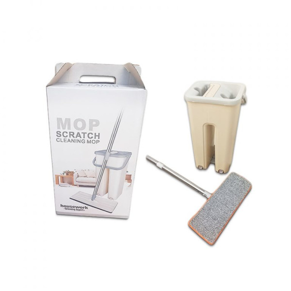 Σετ Κουβάς με Σφουγγαρίστρα με Μικροΐνες MOP SCRATCH CLEANING ZL-17