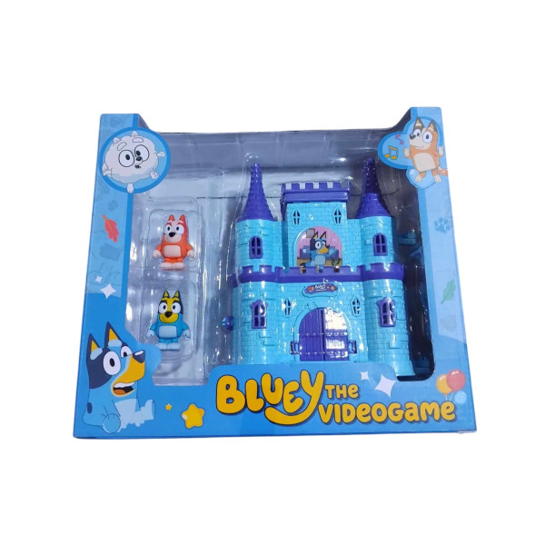 Σετ Παιχνίδι Bluey με Κάστρο και Φιγούρες F-01 Μπλε