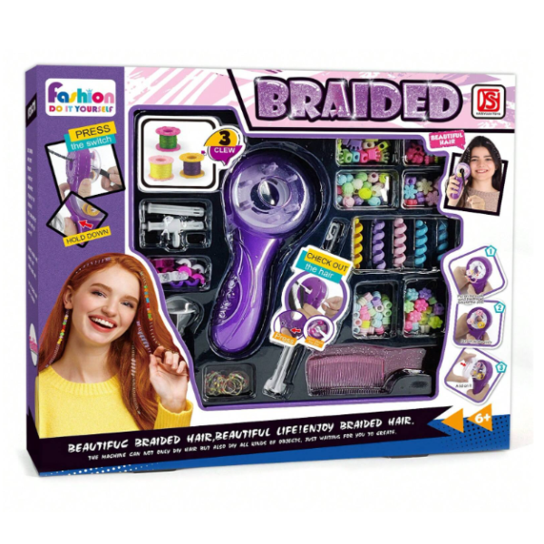 Σετ παιχνιδιού για πλεξούδα μαλλιών Set Styling Hair Stylist Accessories 917