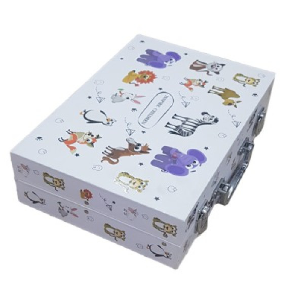 Σετ Ζωγραφικής σε Βαλιτσάκι με Ζωάκια 145τμχ 78-1