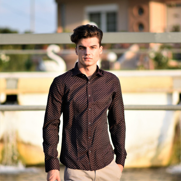 ΑΝΔΡΙΚΟ ΠΟΥΚΑΜΙΣΟ MOHICANS SH052 ΜΠΟΡΝΤΟ