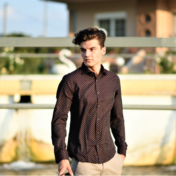 ΑΝΔΡΙΚΟ ΠΟΥΚΑΜΙΣΟ MOHICANS SH052 ΜΠΟΡΝΤΟ