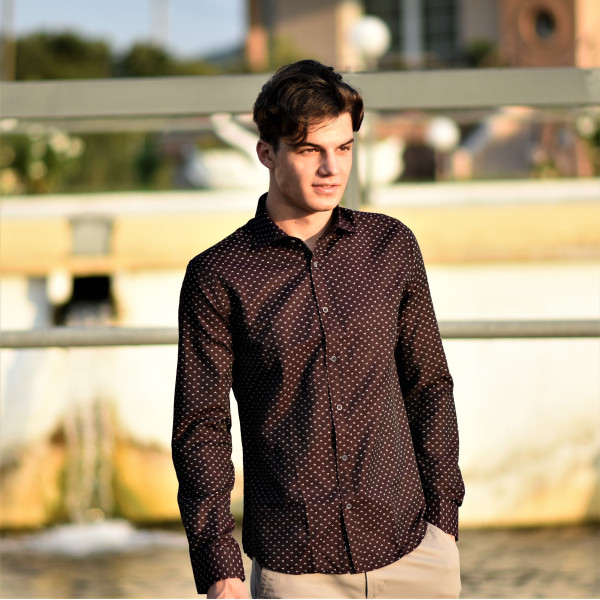 ΑΝΔΡΙΚΟ ΠΟΥΚΑΜΙΣΟ MOHICANS SH052 ΜΠΟΡΝΤΟ