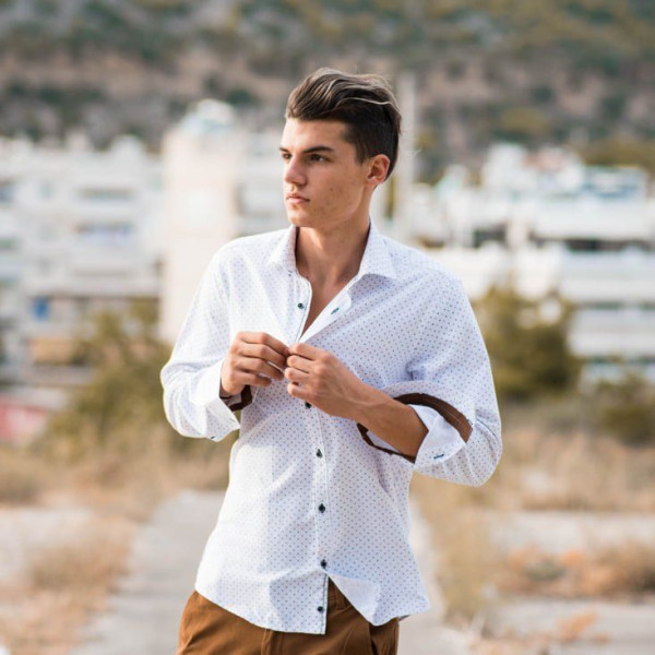 ΑΝΔΡΙΚΟ ΠΟΥΚΑΜΙΣΟ MOHICANS SH054 ΛΕΥΚΟ