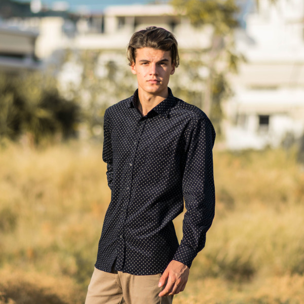 ΑΝΔΡΙΚΟ ΠΟΥΚΑΜΙΣΟ ΚΟΤΛΕ MOHICANS SH4000 ΜΠΛΕ